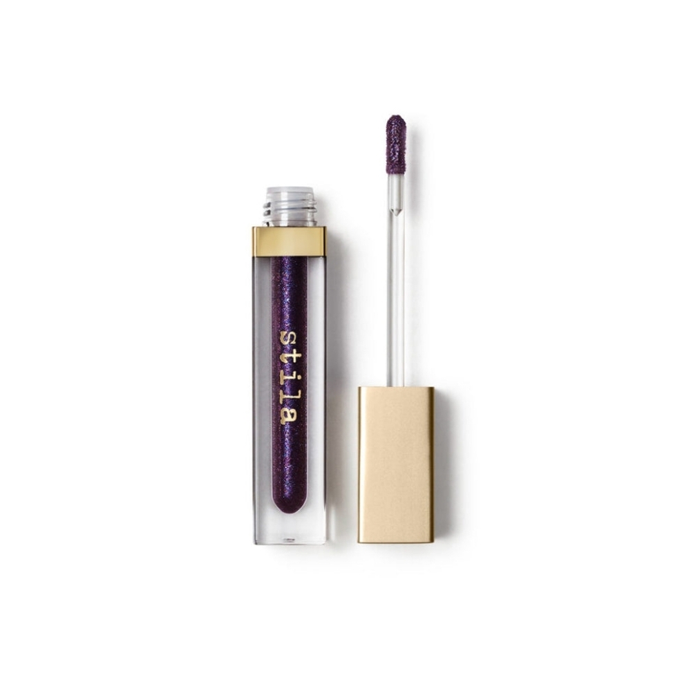 NIB Stila Beauty Boss Lip Gloss In The Black Shimmering Black Full Size 3.2mL